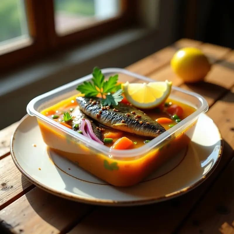 Escabeche de Sardinas con Limón y Ajo Negro: Receta Española en Tupper para 3 Días