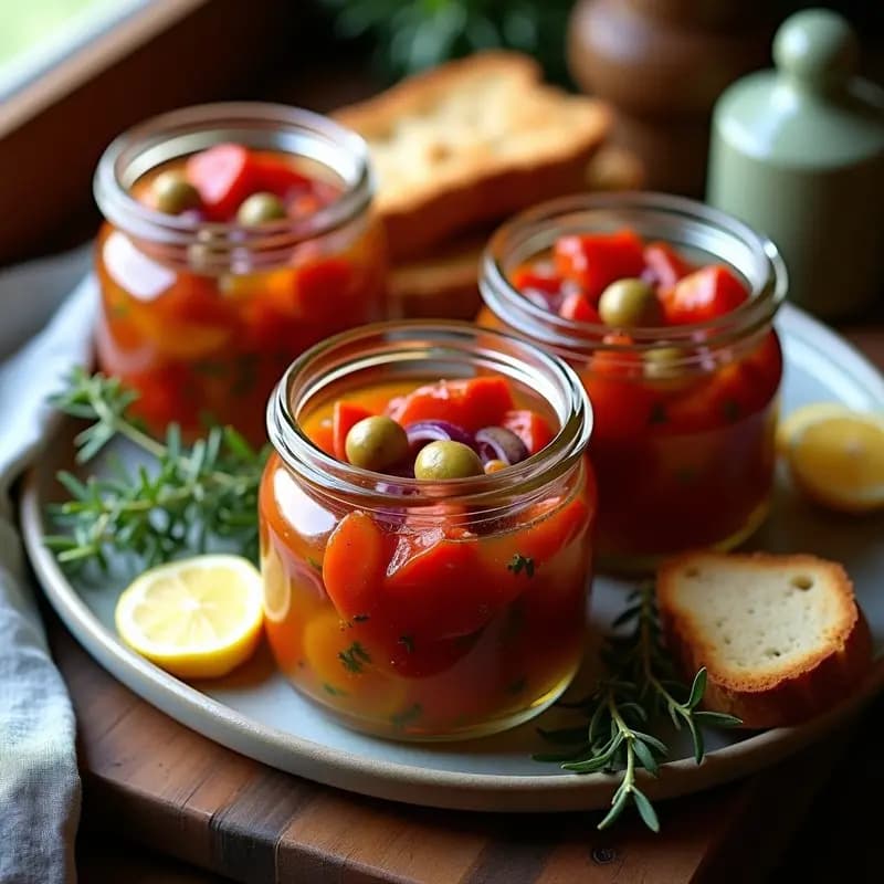Escabeche de Sardinas con Pimientos Asados: Conserva Casera para Llevar en Tupper