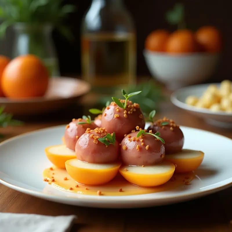 Esferas de Melón y Jamón Serrano: Entrante Español Gourmet Sin Cocinar