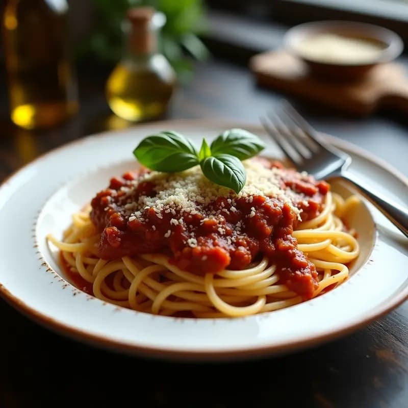 Espaguetis a la Boloñesa con Carne y Queso Parmesano: Receta Italiana Clásica en 30 Minutos