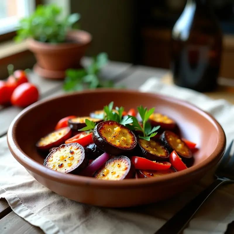 Espencat Catalán con Berenjena y Pimientos Asados: Receta de Verano Sin Aceite Exceso