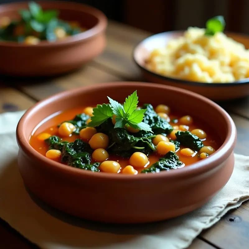 Espinacos con garbanzos y comino: Plato andaluz vegano y lleno de proteínas
