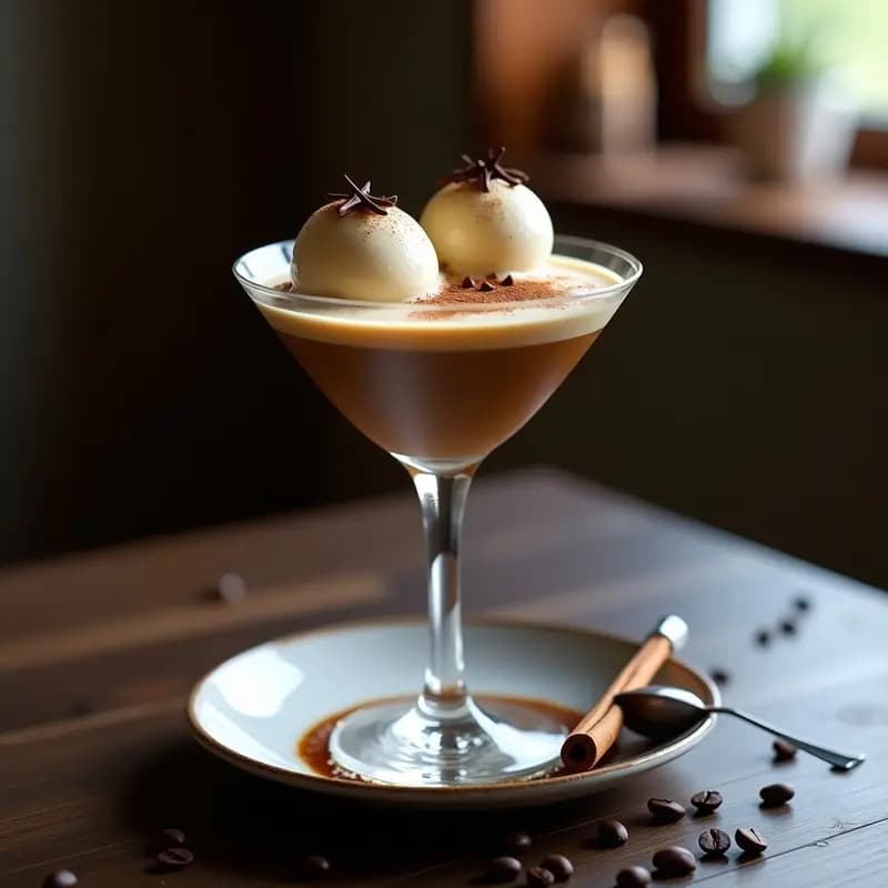 Espresso Martini con Helado de Vainilla: Bebida Italiana para Después de Cena