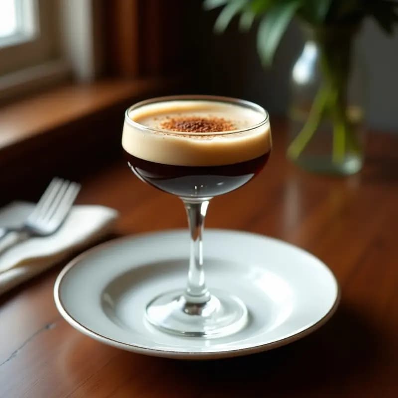 Espresso Martini con Licor de Café y Crema de Coco: Cóctel Italiano Vegano