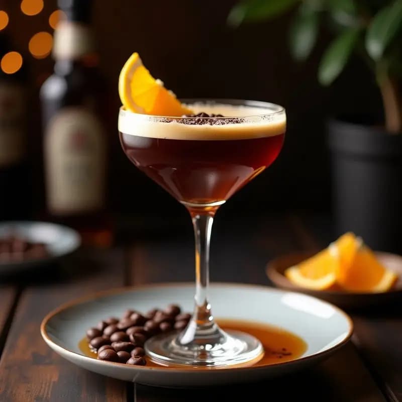 Espresso Martini con Sirope de Arce y Licor de Café: Bebida Italiana Sin Azúcar