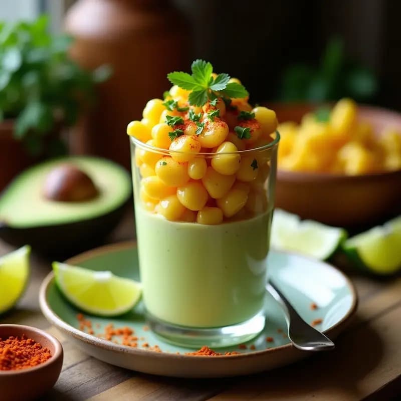 Esquites con Mayonesa de Aguacate y Chile en Polvo: Receta Mexicana Vegana y Sin Lácteos