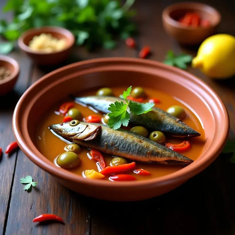 Essouira de Sardinas y Tomates Confitados: Receta Marroquí de Tupper en Olla Lenta