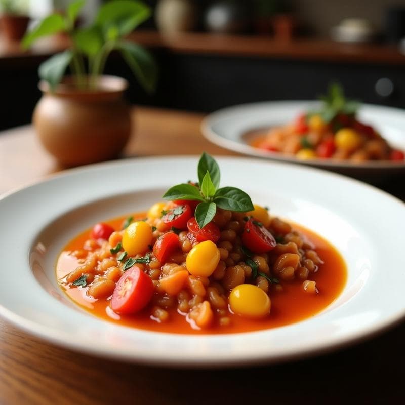 Estofado de Berenjena y Tomate con Hierbas Provenzales: Receta en Olla Lenta Sin Gluten