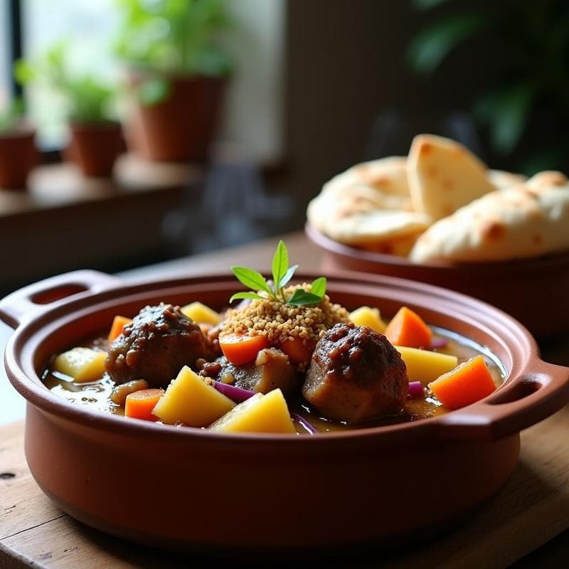 Estofado de Cordero con Alcachofas: Receta en Olla Lenta con Toque simplest a zaatar