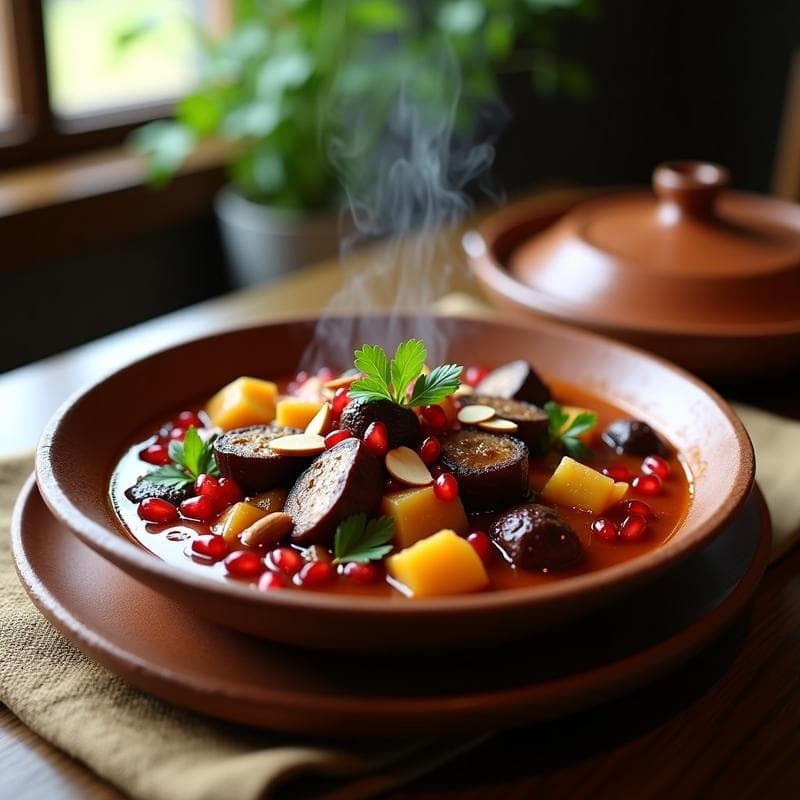 Estofado de Cordero con Berenjenas y Granadas: Receta Persa Tradicional en Olla Lenta
