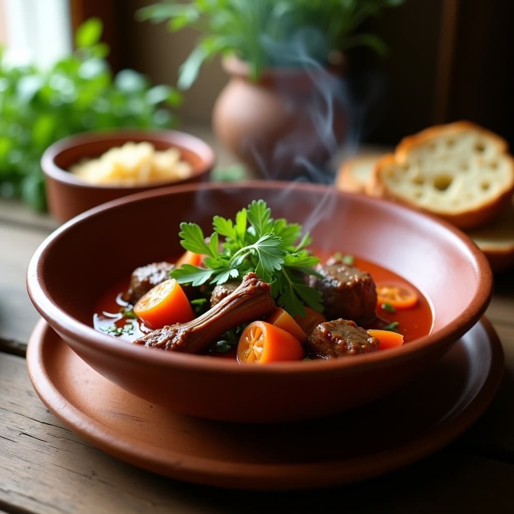 Estofado de Cordero y Berros con Salsa de Romesco: Receta Española en Olla Lenta