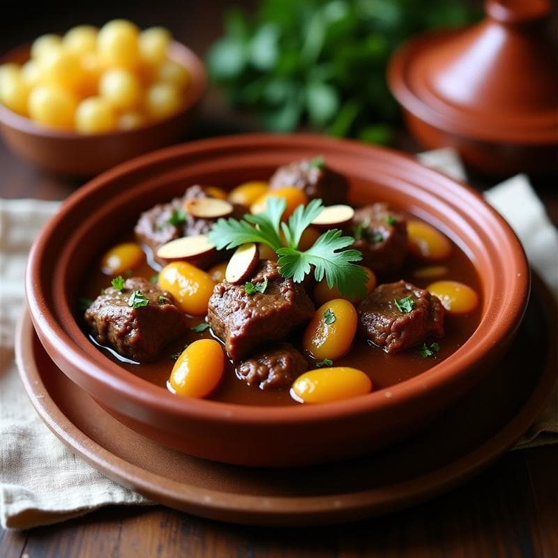 Estofado de Cordero con Ciruelas Pasas y Almendras: Receta Marocí en Thermomix
