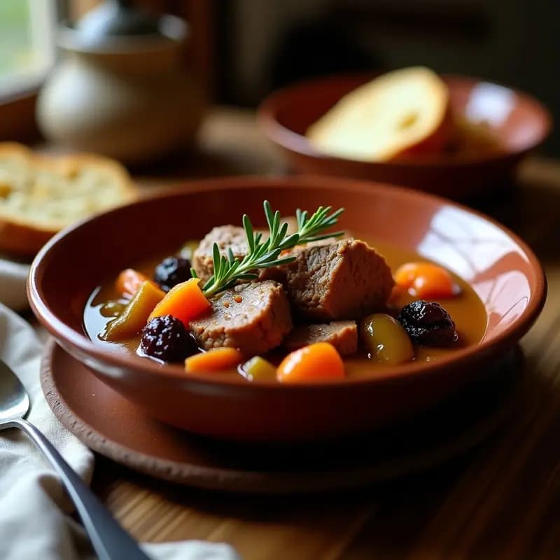 Estofado de Cordero con Ciruelas y Canela: Receta Griega en Thermomix para Día de Invierno
