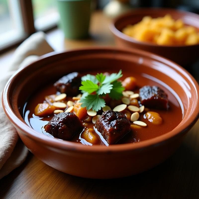 Estofado de Cordero con Ciruelas Pasas y Especias Magrebíes: Receta en Olla Express Tradicional