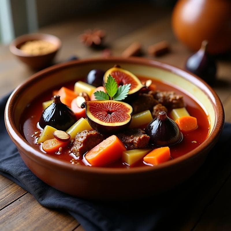Estofado de Cordero con Higos y Especias Marroquíes: Receta en Olla Exprés en 40 Minutos