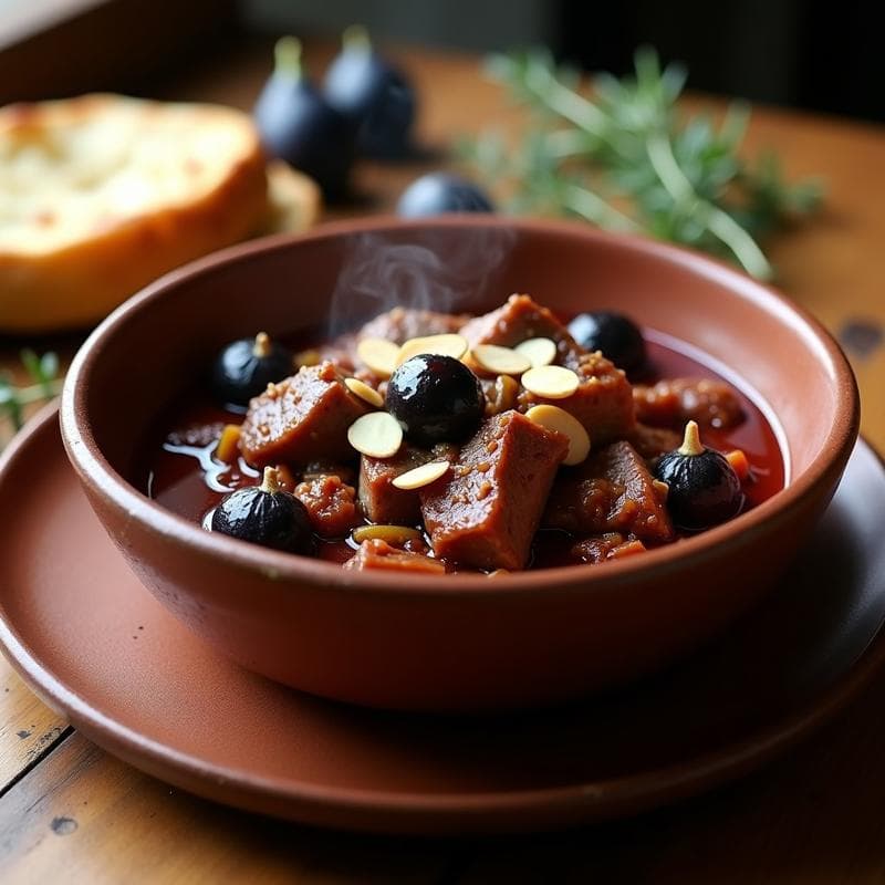 Estofado de Cordero con Higos Negros y Vino Tinto: Receta Griega en Olla Lenta