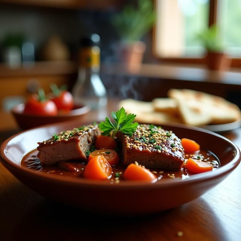 Estofado de Cordero al Zaatar: Receta en Airfryer con Sabores Árabes en 35 Minutos