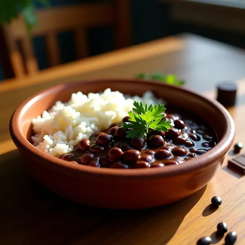 Estofado de Frijoles Negros y Chocolate: Receta Brasilera en Olla Express con Especias