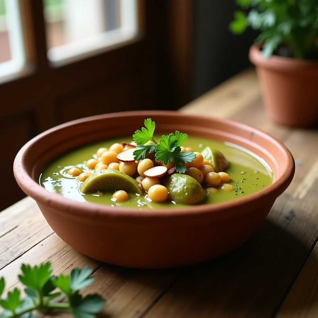 Estofado de Garbanzos y Alcachofas en Salsa Verde: Receta Española en Olla Lenta