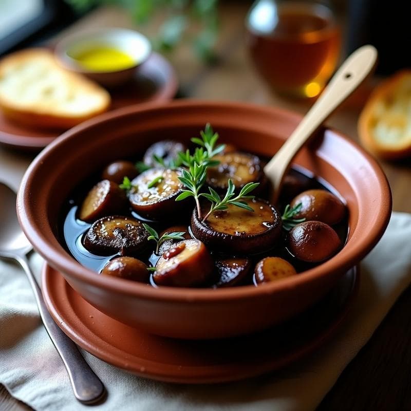 Estofado de Hongos Portobello y Cerveza Negra: Receta en Olla Lenta umami