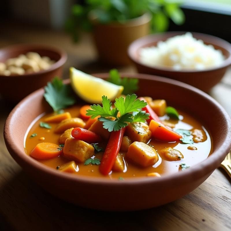 Estofado de Jackfruit en Salsa de Cacahuete y Limón: Receta Vegana con Toque Africano