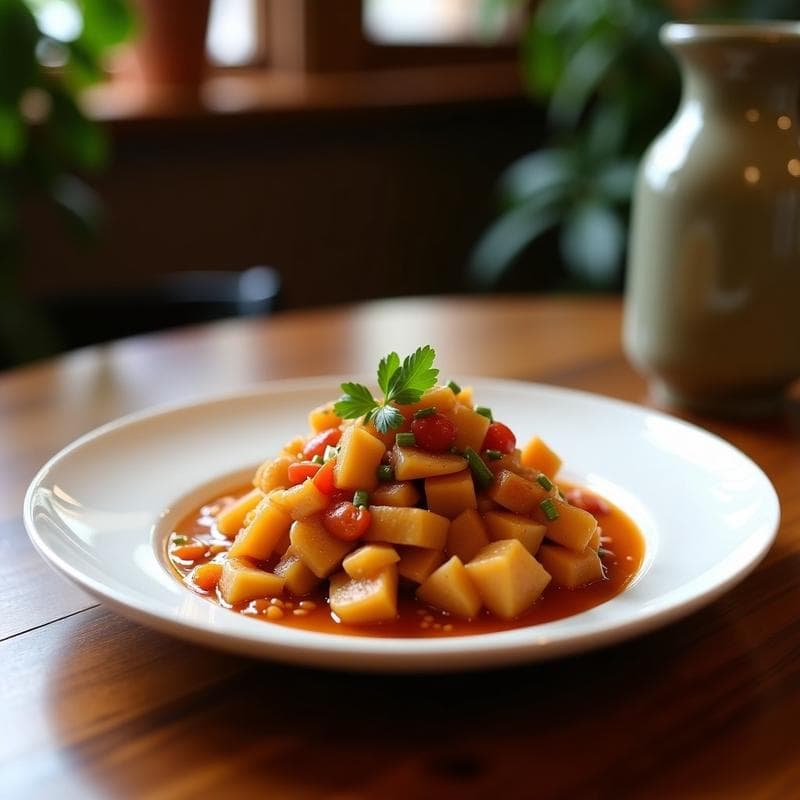 Estofado de Jackfruit y Ciruelas Umeboshi: Receta Vegana con Toque Japonés