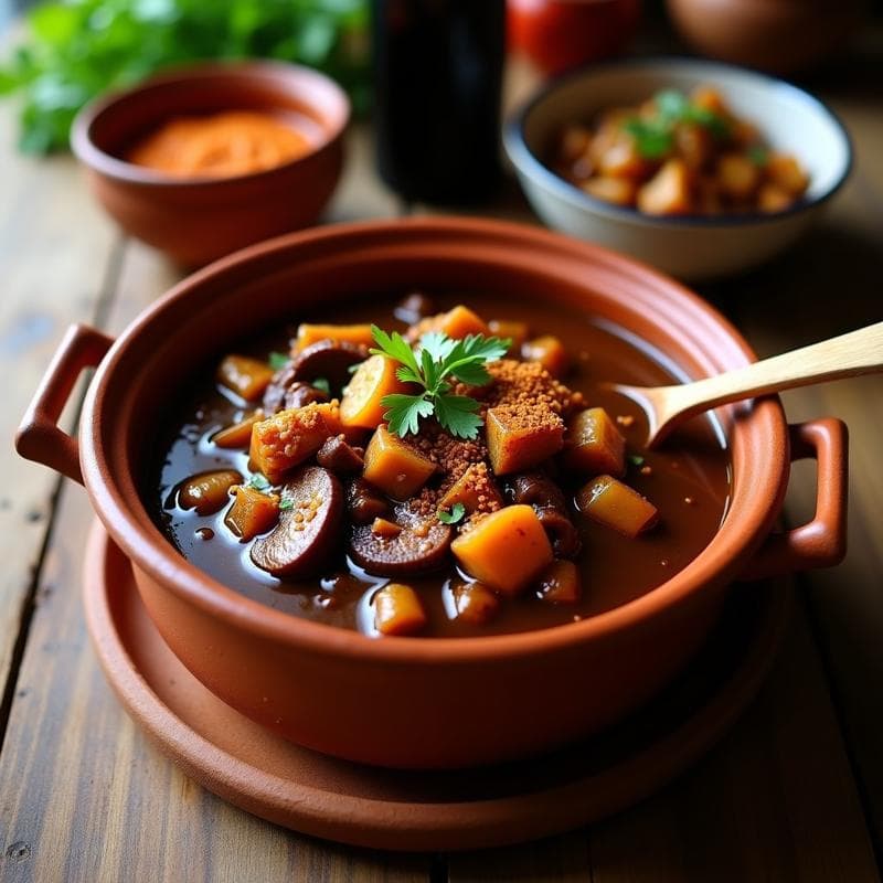 Estofado de Jackfruit en Salsa de Cerveza Negra y Especias: Receta Vegana y Alta en Fibra