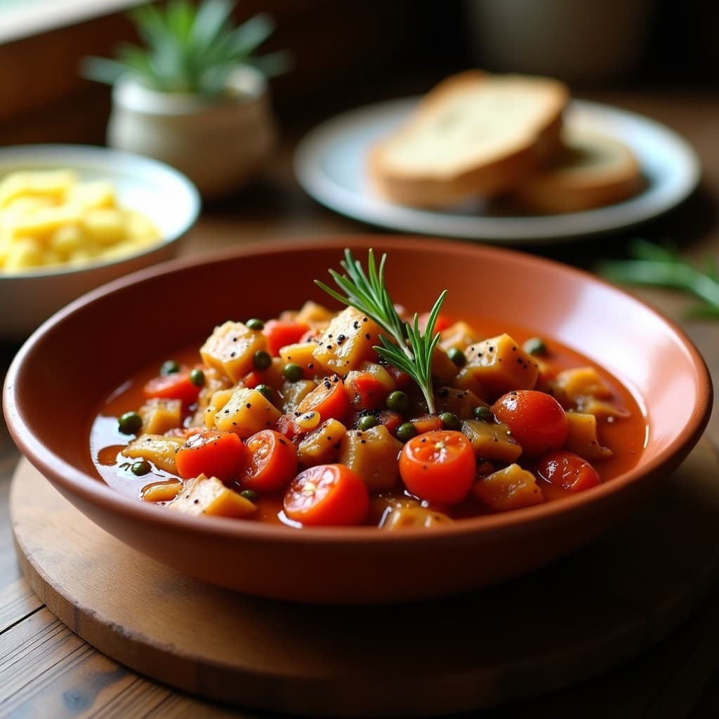 Estofado de Jackfruit y Tomates Secos: Receta Vegana en Olla Lenta con Sabores Italianos