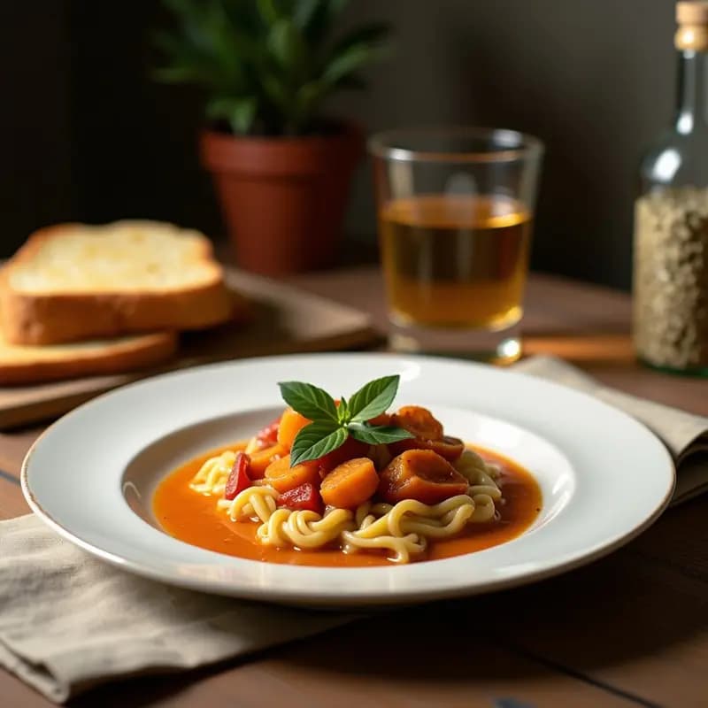 Estofado de Judías Blancas y Salvia: Receta Toscana en Olla Exprés con Pan Tostado