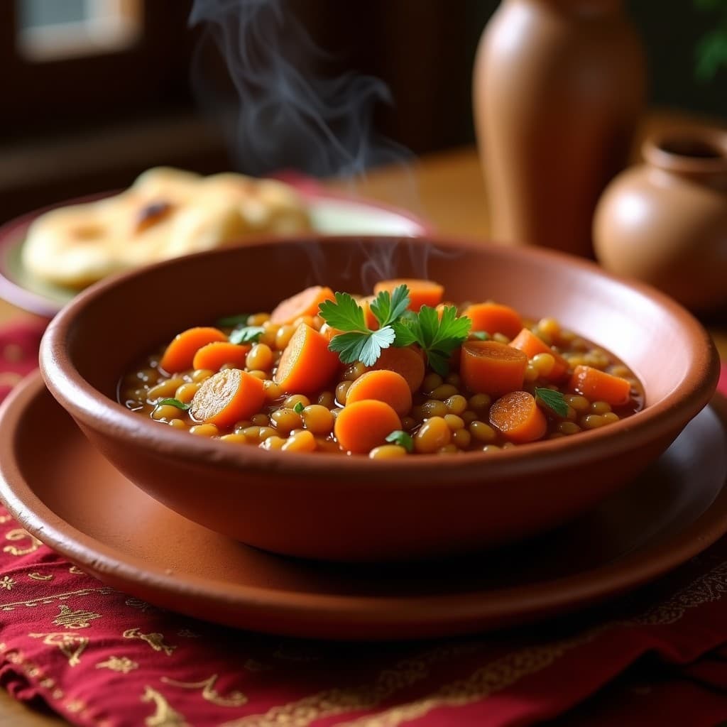Estofado de Lentejas Rojas y Zanahoria con Jengibre: Receta Marroquí en Olla Lenta