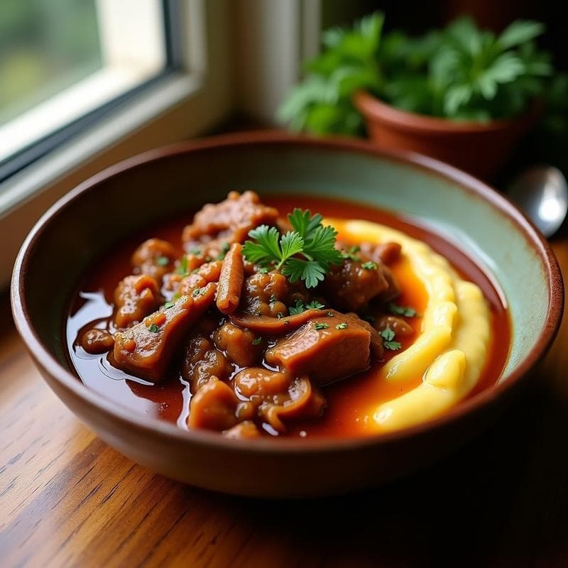 Estofado de Pernil de Cerdo con Puré de Coliflor: Receta Cubana Keto en Olla Lenta