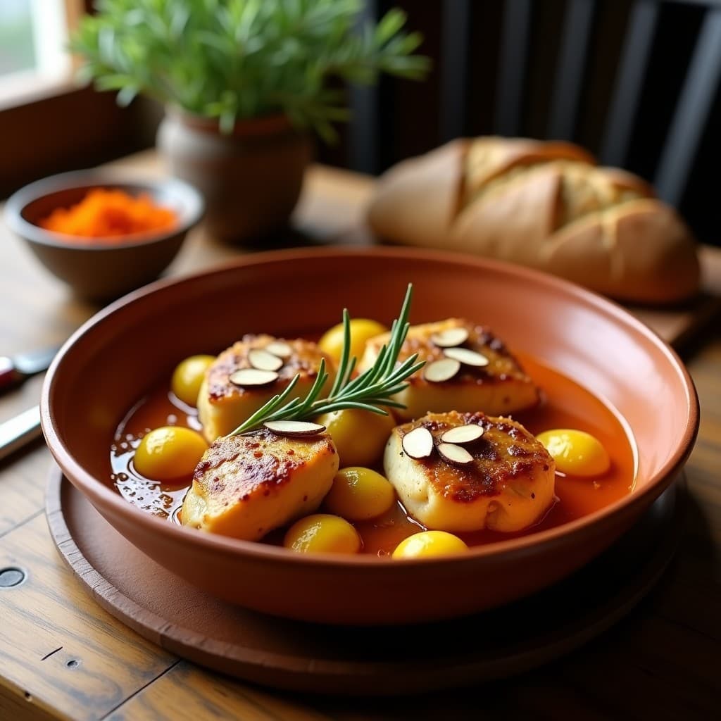 Estofado de Pollo con Alcachofas y Azafrán: Receta Española en Olla Lenta en 4 Horas
