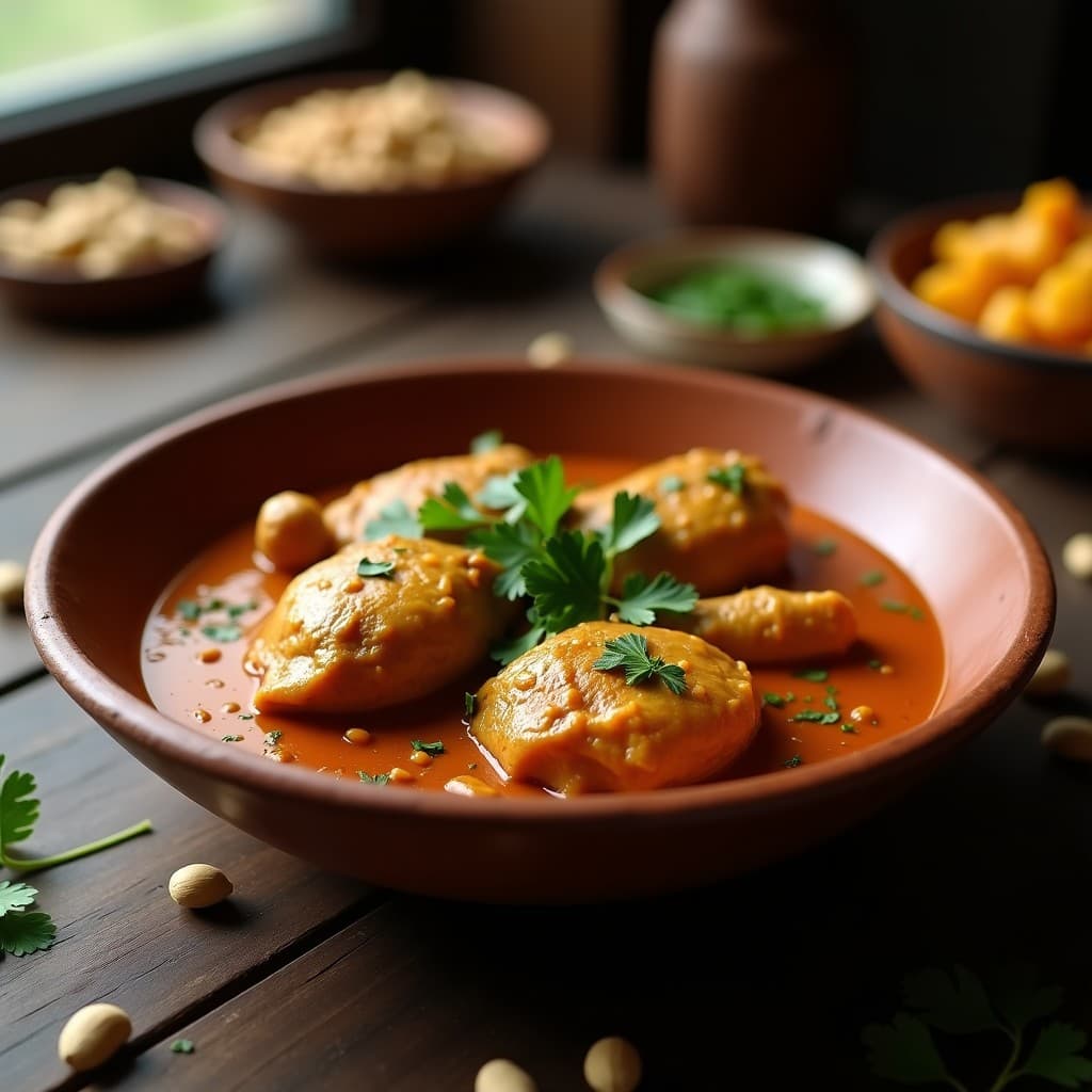 Estofado de Pollo y Cacahuates con Especias Africanas: Receta en Olla Lenta y Alta en Proteína