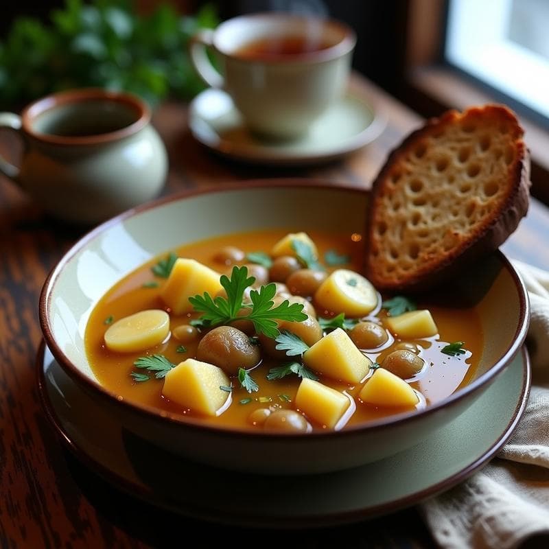 Estofado de Puerros y Patatas con Jengibre: Receta Vegana de Invierno en Olla Lenta