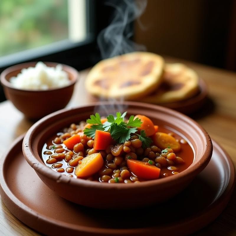 Estofado de Rabo de Torito de Lentejas: Receta Vegana Colombiana con Ají Dulce