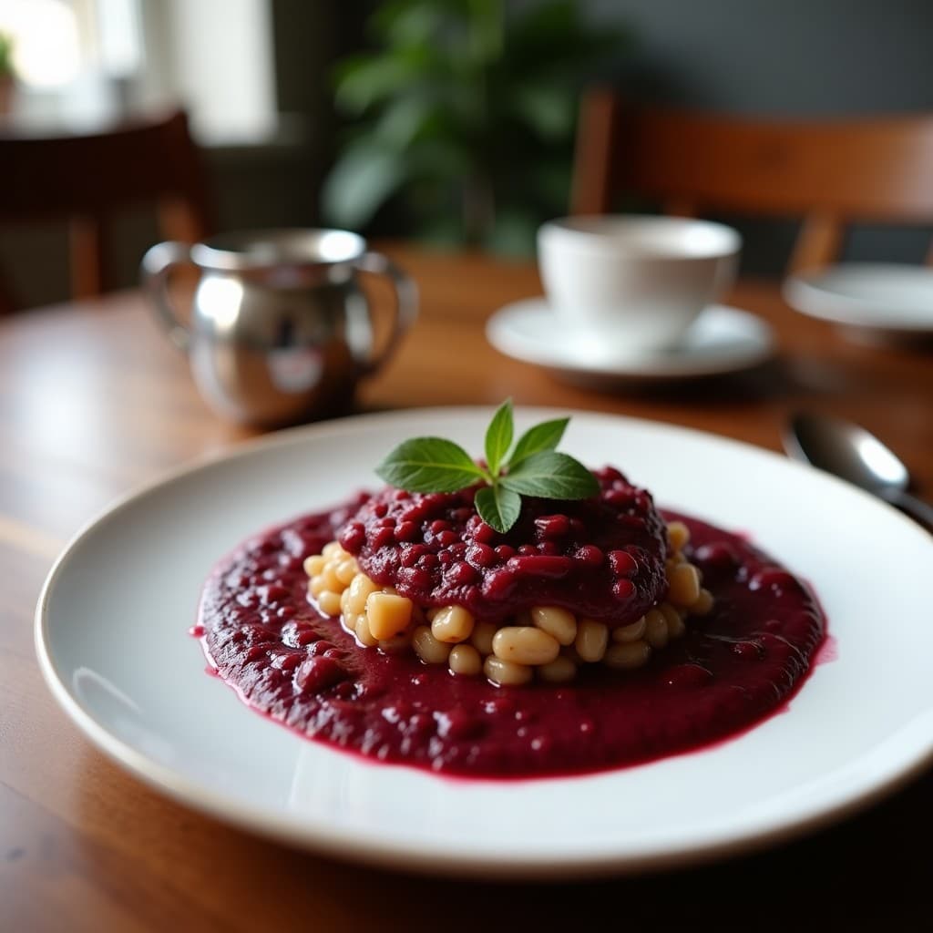 Estofado de Rabo de Torito de Mar (Sepia) con Puré de Batata Morada: Receta Canaria Reconfortante