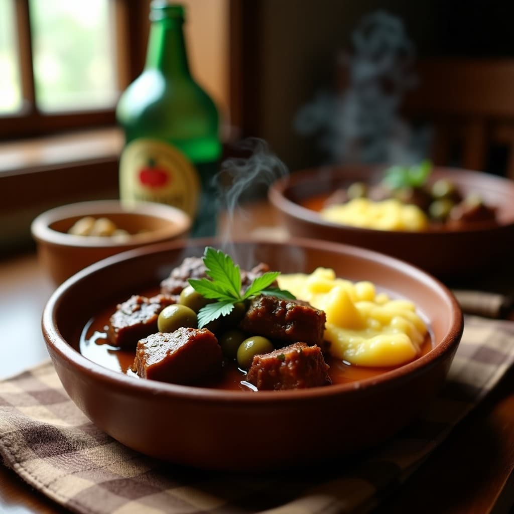 Estofado de Rabo de Torno con Puré de Yautía: Receta Puertorriqueña en Olla Lenta