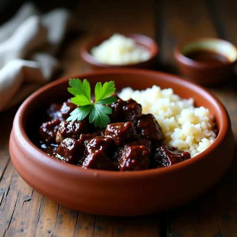Estofado de Rabo de Torno con Café y Chocolate Amargo: Receta Mexicana en Olla Lenta