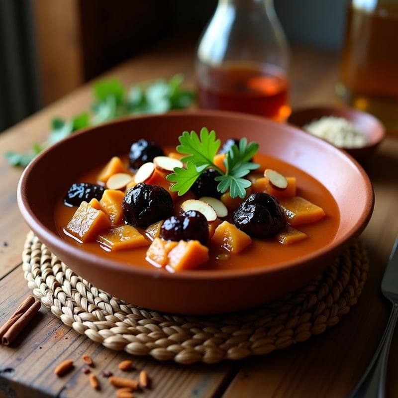 Estofado de Seitan y Ciruelas Pasas: Receta Marroquí en Thermomix con Toque Dulce-Salado