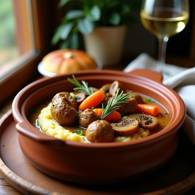 Estofado de Seitan al Vino Blanco: Receta Vegana con Sabor a Estofado Tradicional