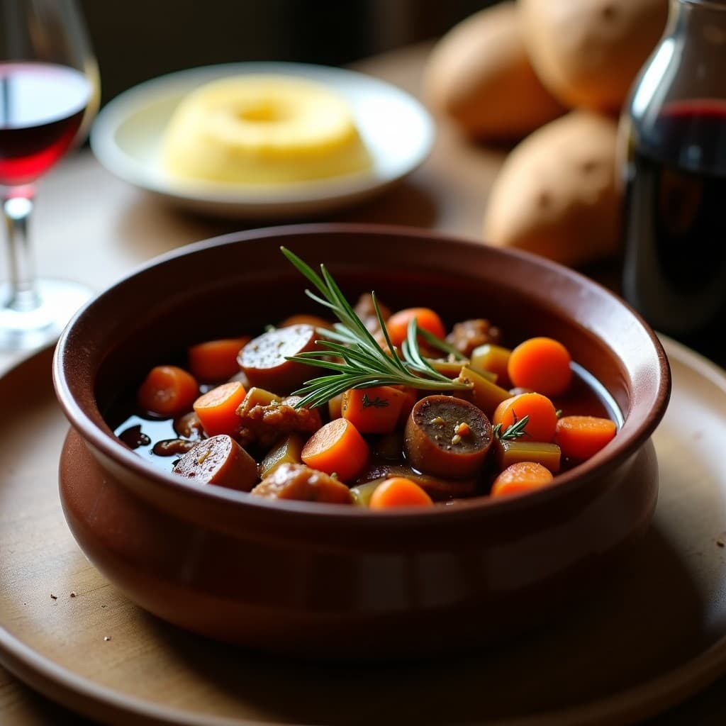 Estofado de Seitan al Vino Tinto con Hongos Porcini: Receta Italiana Vegana y Alta en Proteína