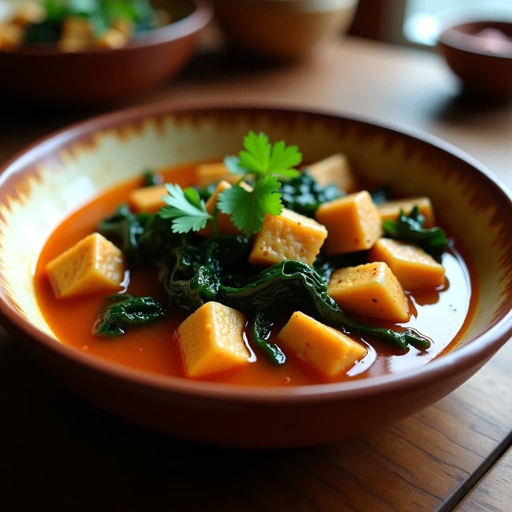 Estofado de Tempeh y Col Rizada: Receta Vegana en Olla Express con Salsa de Tamarindo
