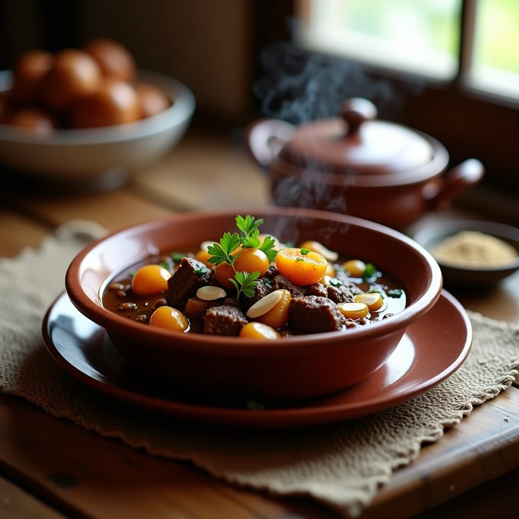 Estofado de Ternera con Café y Ciruelas Pasas: Receta Persa en Olla Lenta con Toque Dulce