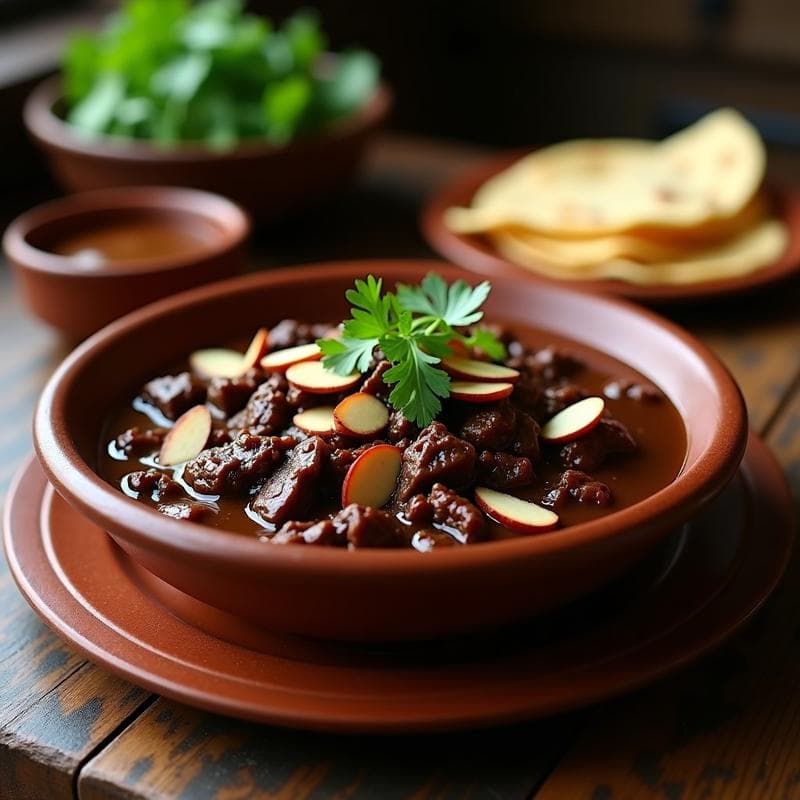 Estofado de Ternera con Chocolate Negro y Especias: Receta Mexicana en Olla Lenta y Gourmet