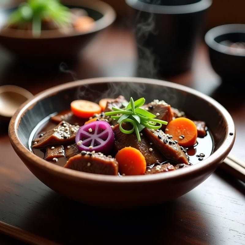 Estofado de Ternera con Ciruelas Umeboshi y Jengibre: Receta Japonesa en Olla Exprés
