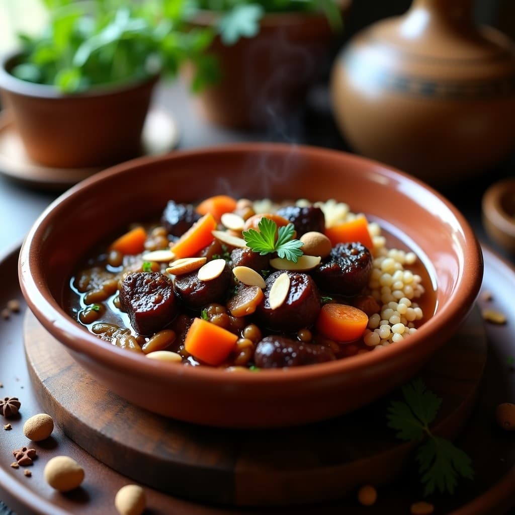 Estofado de ternera con Ciruelas y Vinagre Balsámico: Receta Marroquí en Olla Lenta