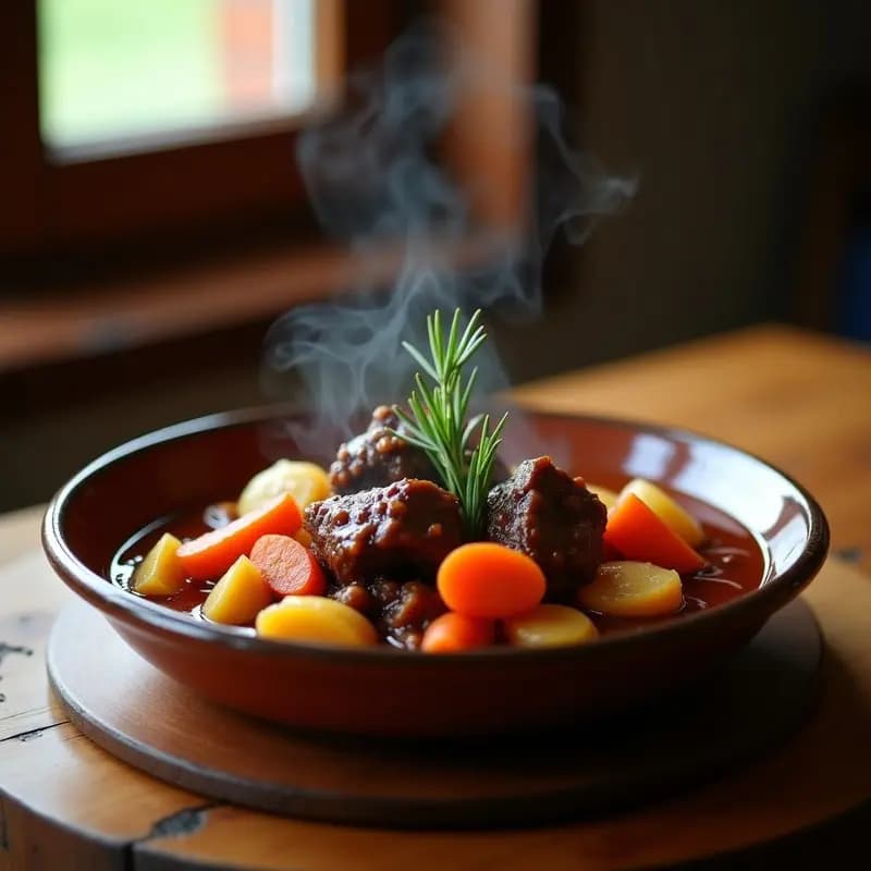 Estofado de Ternera al Vino de Oporto: Receta en Olla Lenta con Patatas y Zanahorias