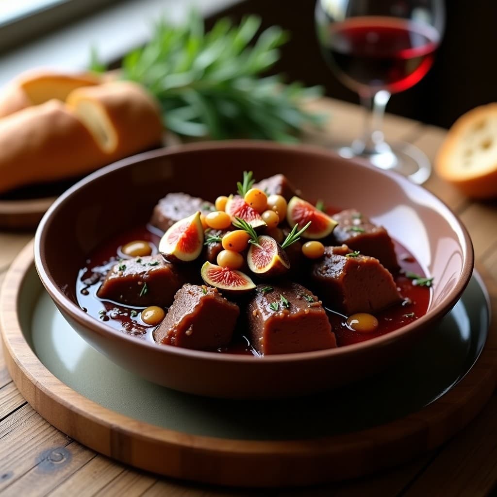 Estofado de Ternera con Vino Tinto y Higos Secos: Receta Francesa en Olla Express