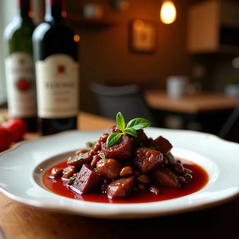 Estofado de Ternera al Vino Tinto: Receta en Olla Lenta con Toque Gourmet