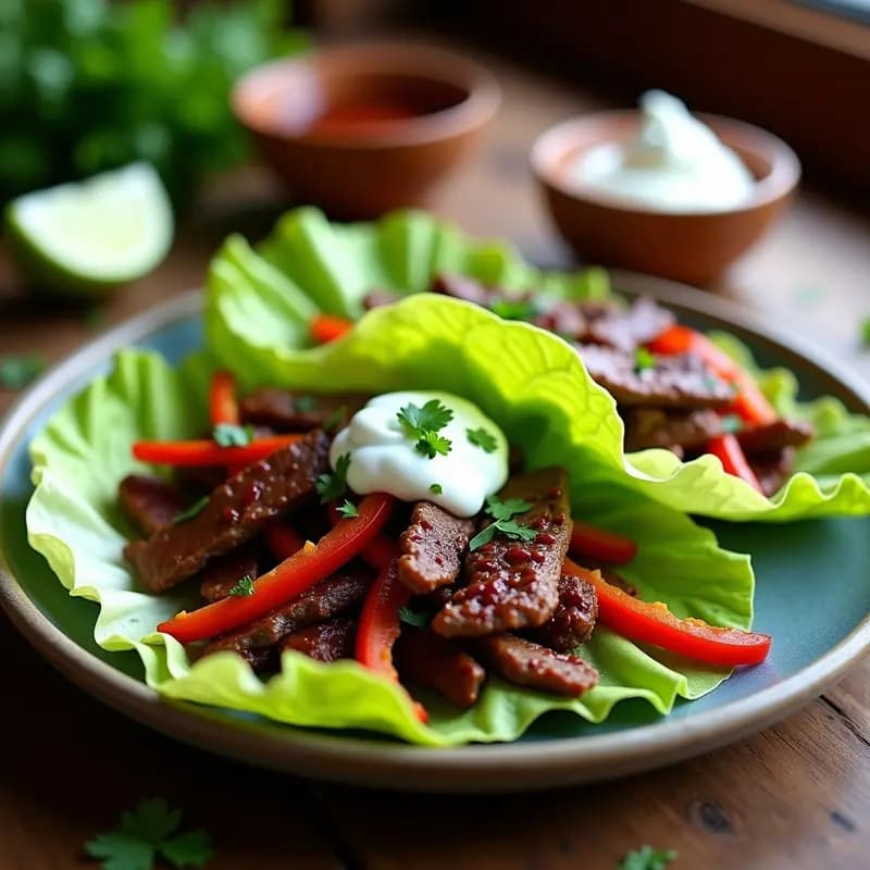 Fajitas de Res con Pimientos y Cebolla en Salsa de Chipotle: Receta Mexicana Keto